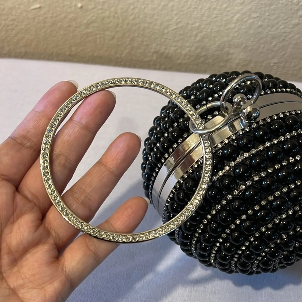 Badgley Mischka Deco Sphere Clutch Wristlet Bag - Picture 3 of 8